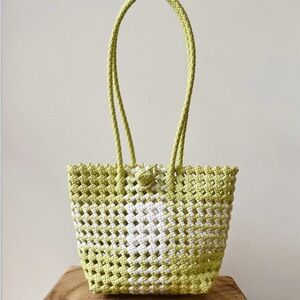 Handwoven Recycled Plastic Shoulder Bag